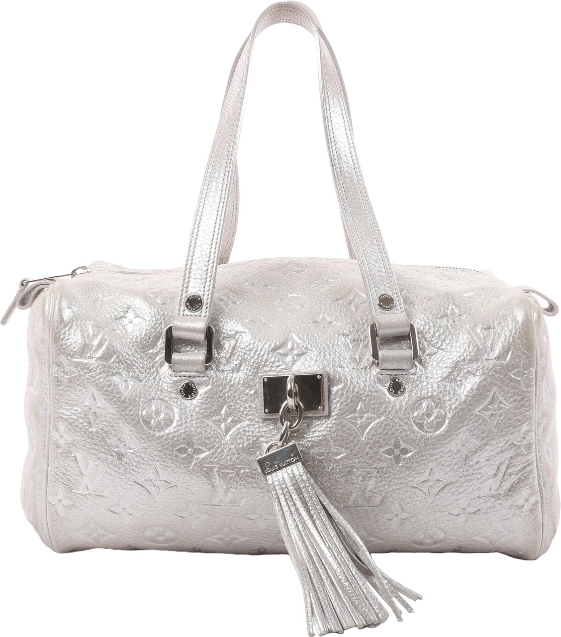 Louis Vuitton Comete Limited Edition Monogram Shoulder Bag in Shimmer Silver Zilver
