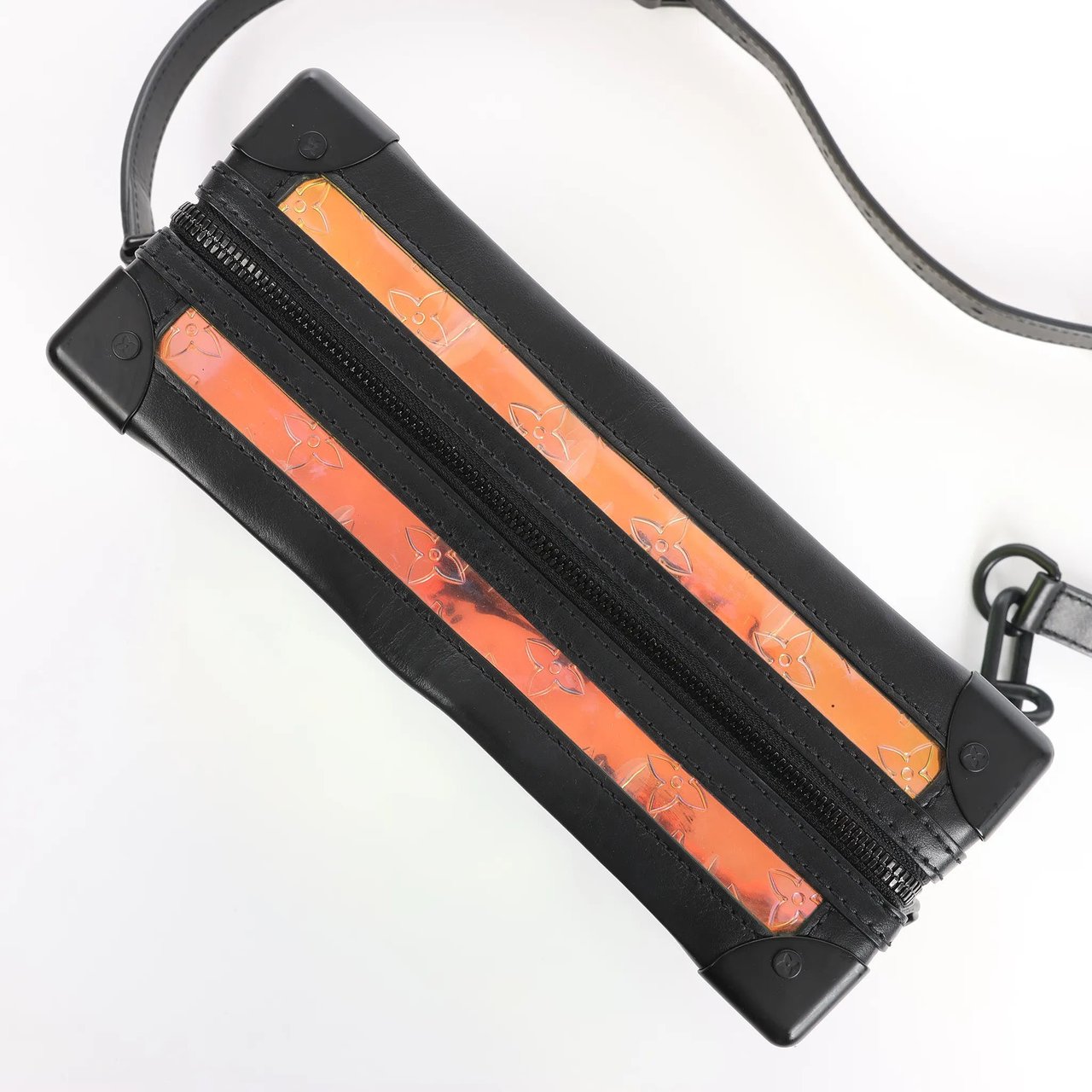 Louis Vuitton Soft Trunk Monogram Prism Crossbody Bag in Black x Holographic M55932 Divers
