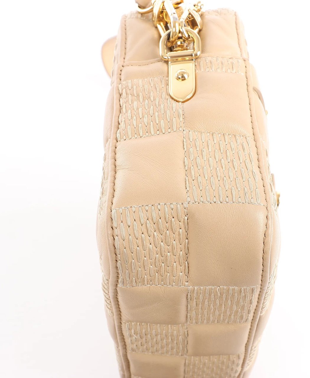Louis Vuitton Troca MM Damier Quilt Crossbody Bag in Beige M59111 Beige