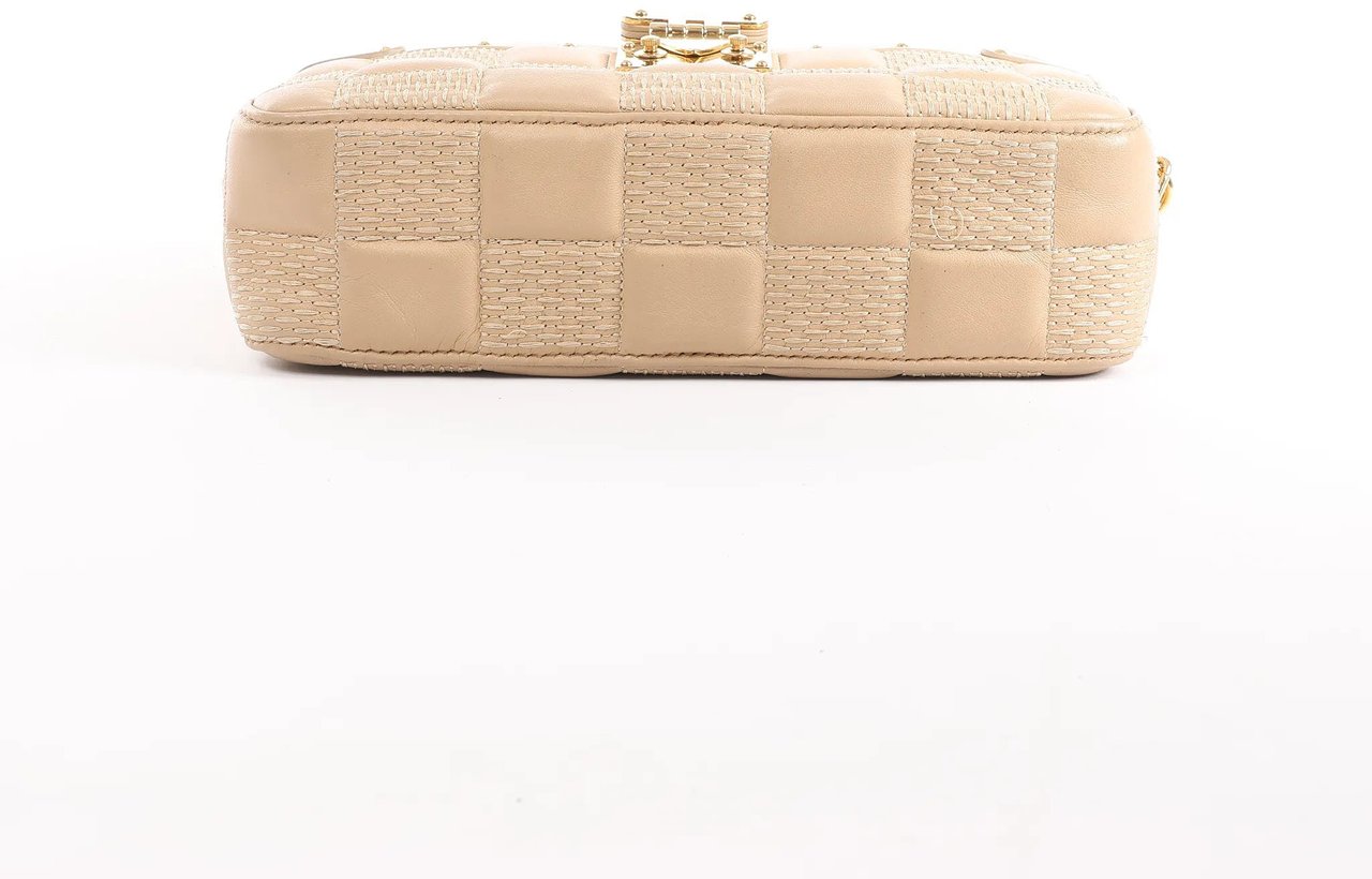 Louis Vuitton Troca MM Damier Quilt Crossbody Bag in Beige M59111 Beige