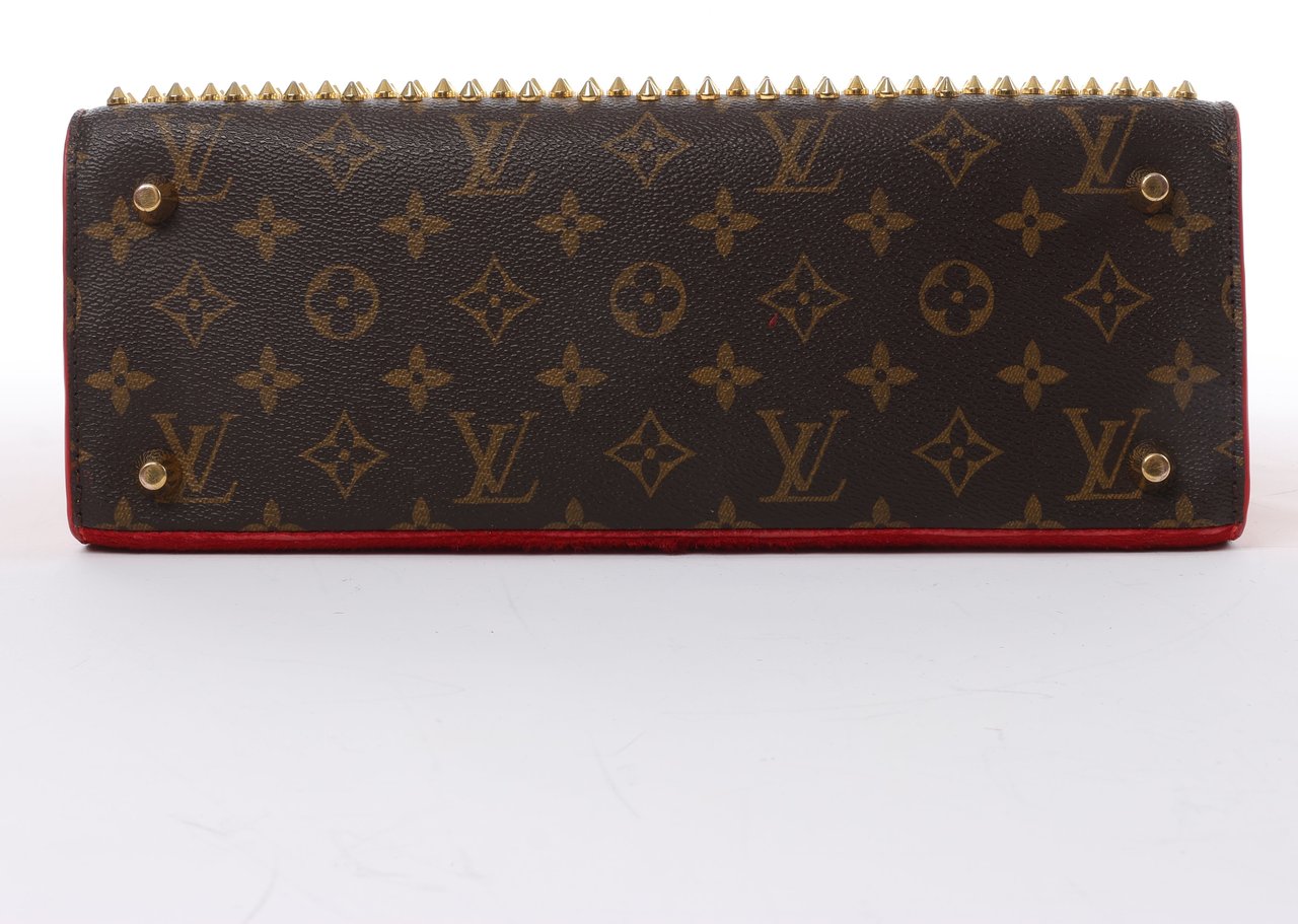 Louis Vuitton x Christian Louboutin Monogram Iconoclast Handbag in Brown x Red M41234 Divers