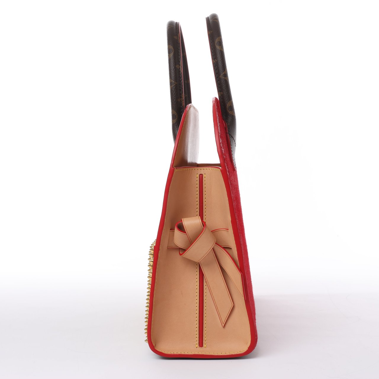 Louis Vuitton x Christian Louboutin Monogram Iconoclast Handbag in Brown x Red M41234 Divers