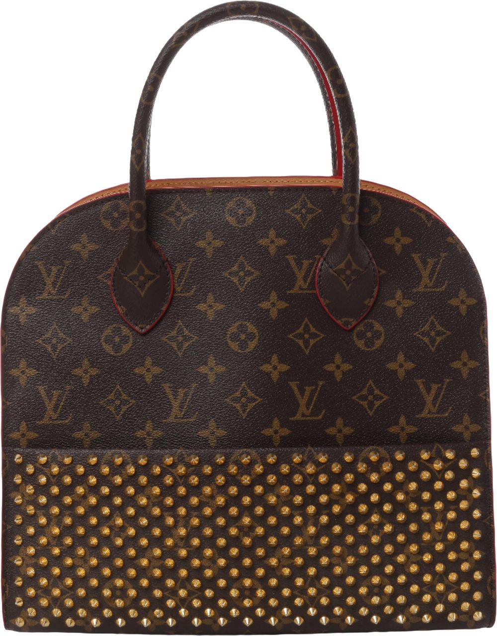 Louis Vuitton x Christian Louboutin Monogram Iconoclast Handbag in Brown x Red M41234 Divers