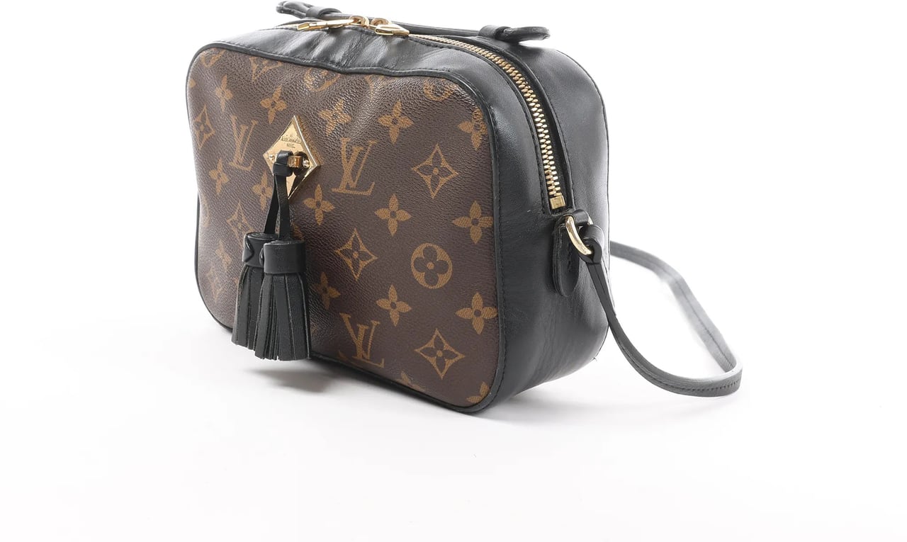 Louis Vuitton Saintonge Monogram Canvas Crossbody Bag in Brown x Black M43555 Bruin