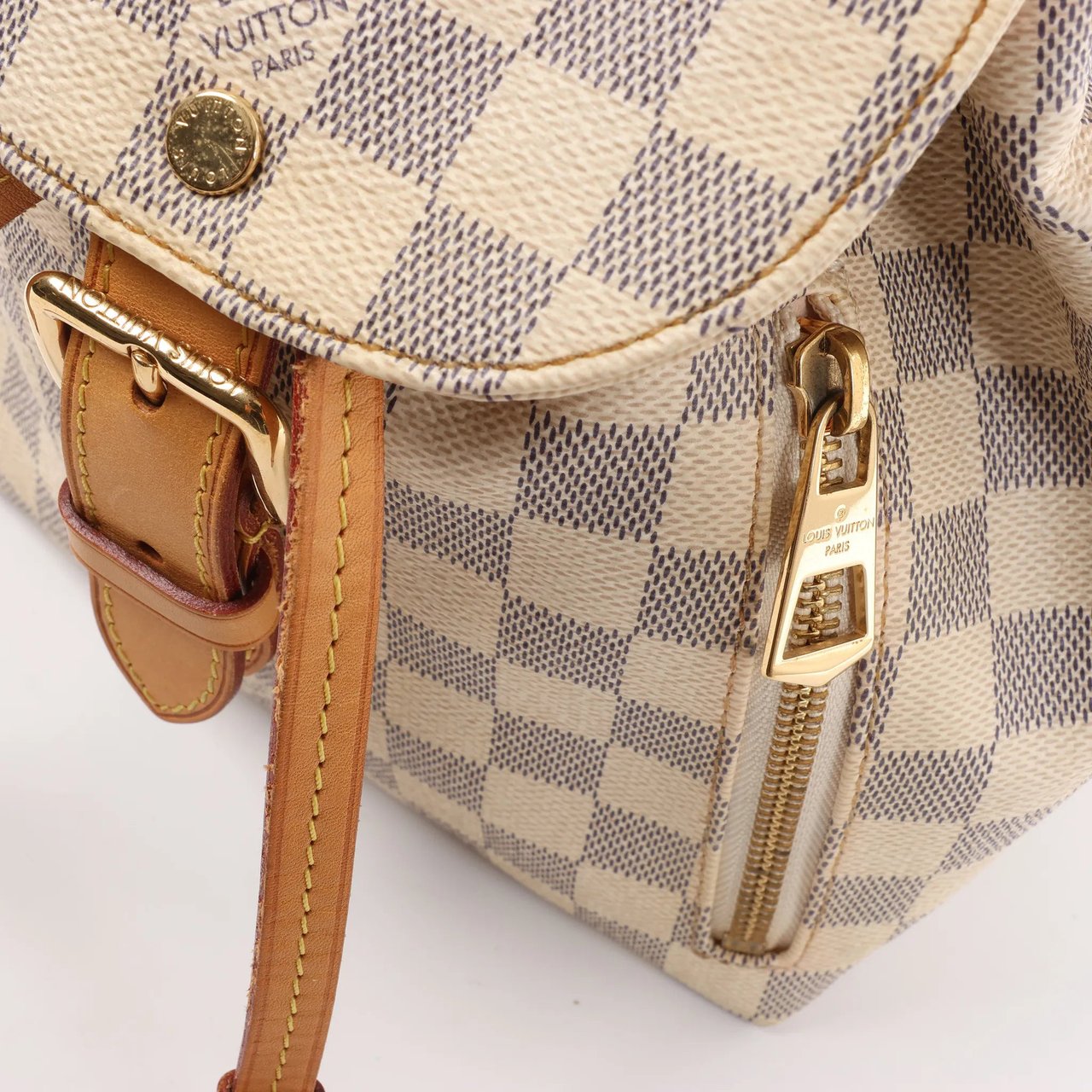 Louis Vuitton Sperone BB Damier Azur Backpack in Beige N44026 Beige