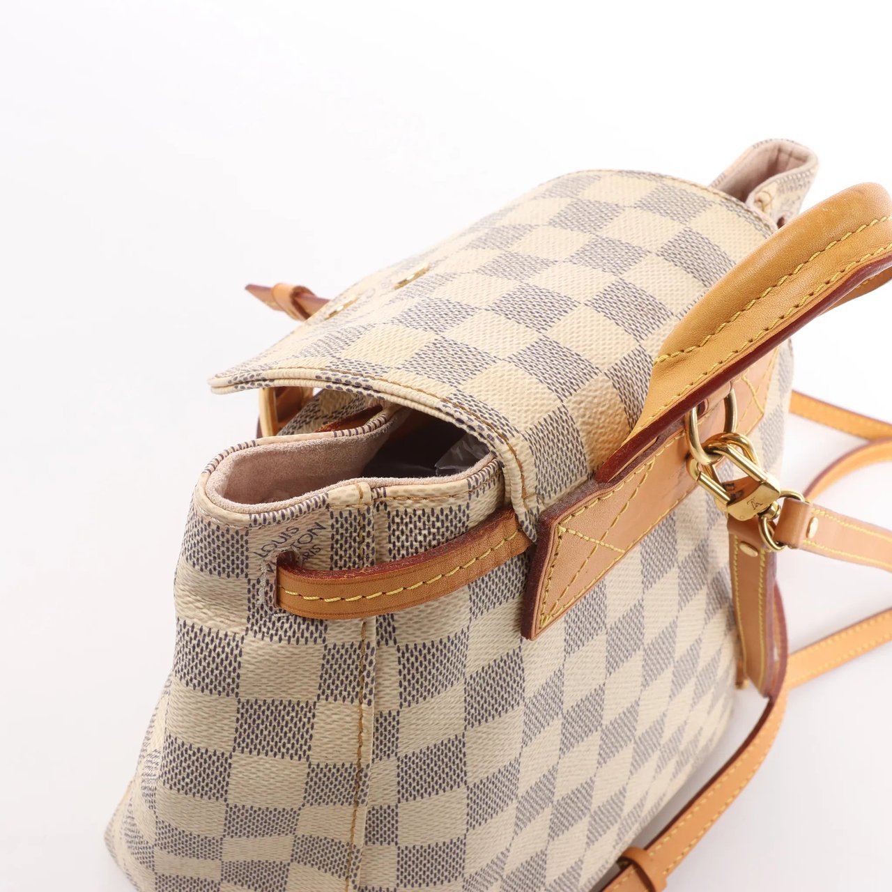Louis Vuitton Sperone BB Damier Azur Backpack in Beige N44026 Beige