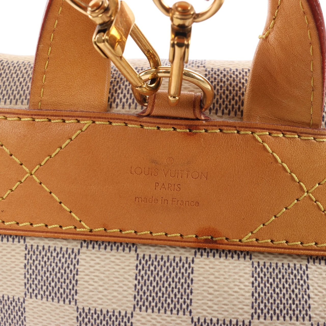 Louis Vuitton Sperone BB Damier Azur Backpack in Beige N44026 Beige