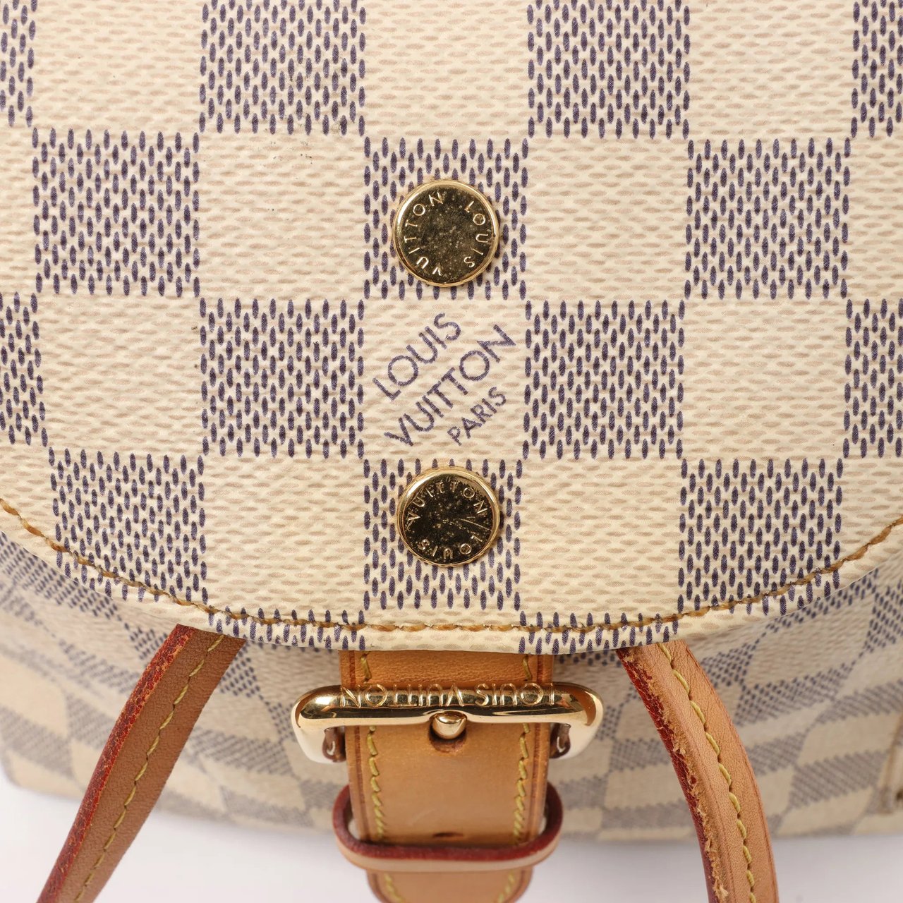 Louis Vuitton Sperone BB Damier Azur Backpack in Beige N44026 Beige