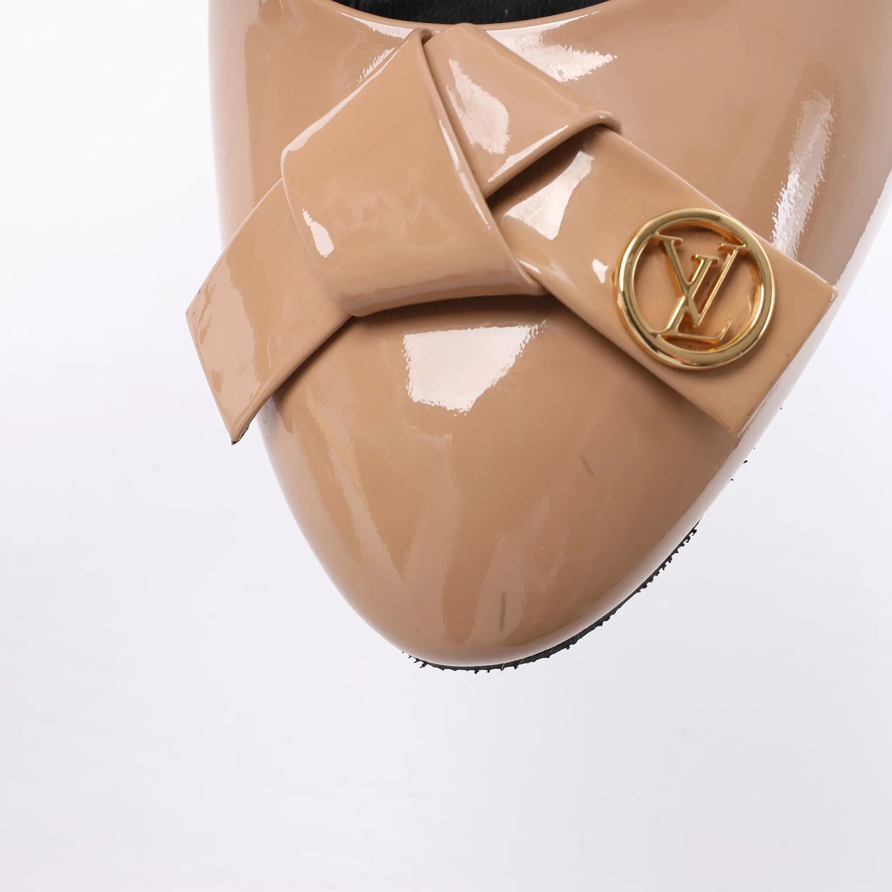 Louis Vuitton 16 years Patent Leather Heels in Black x Beige NL0186, Size EU 40 Divers