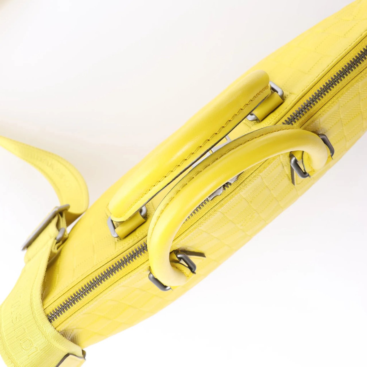 Louis Vuitton Porte-Documents Jour Damier Infini 2Way Handbag in Yellow N41391 Geel