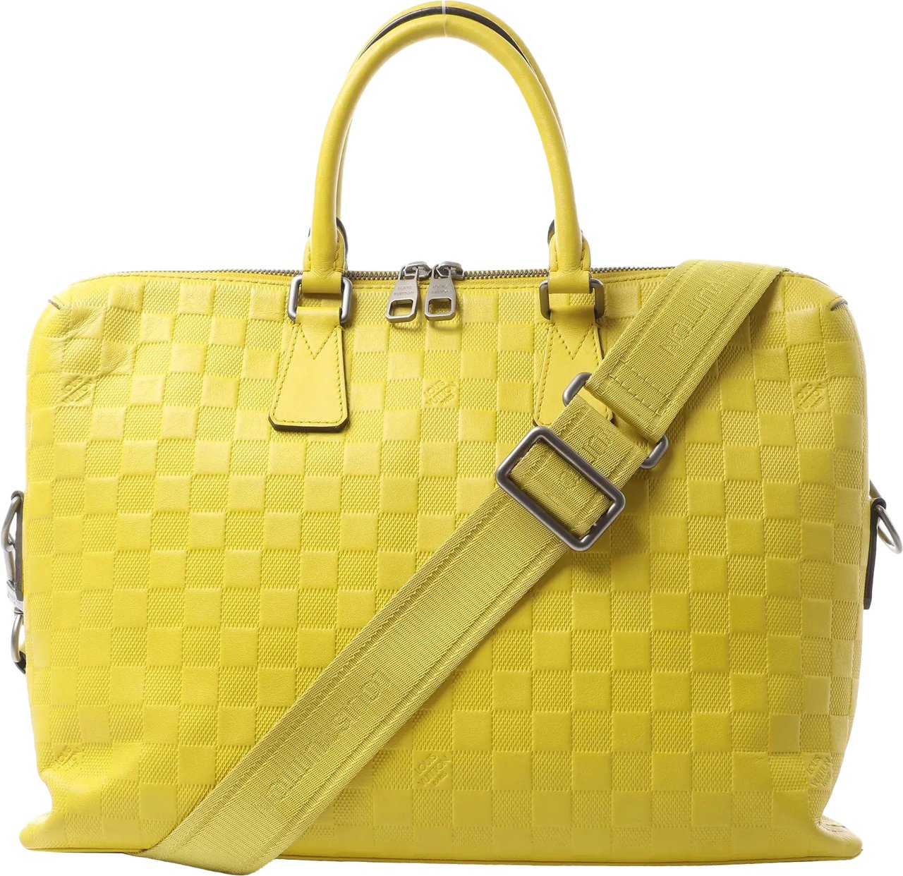Louis Vuitton Porte-Documents Jour Damier Infini 2Way Handbag in Yellow N41391 Geel