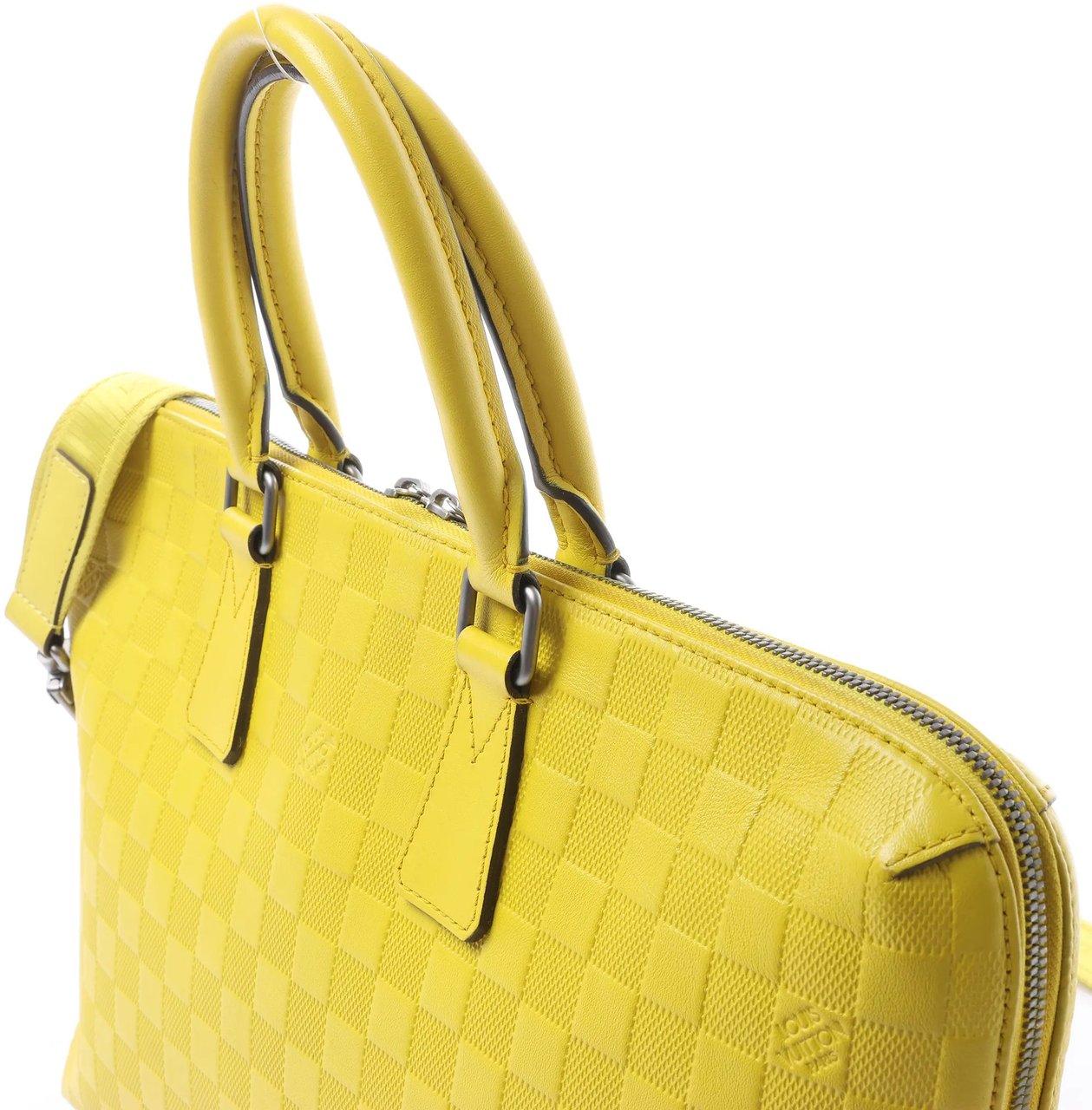 Louis Vuitton Porte-Documents Jour Damier Infini 2Way Handbag in Yellow N41391 Geel