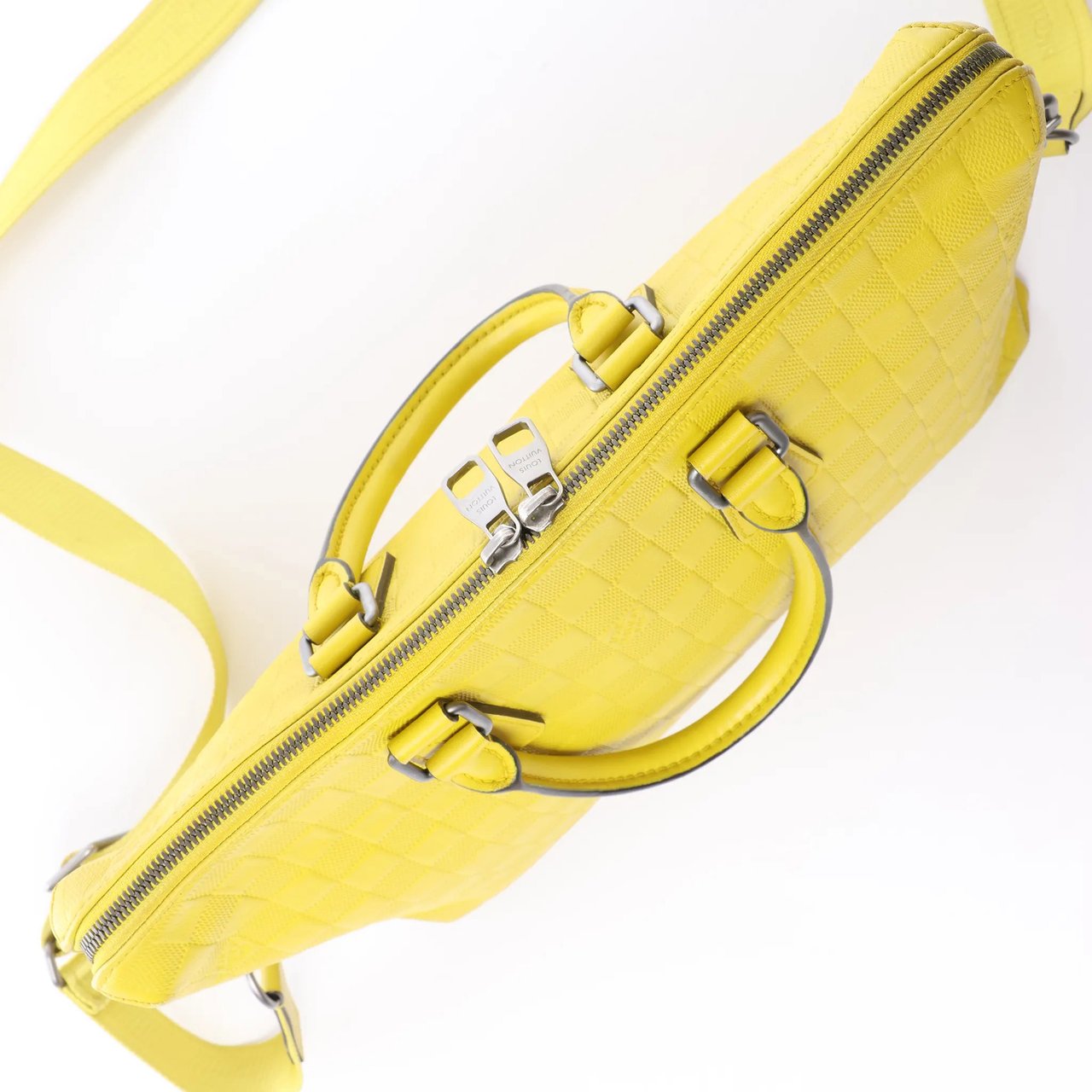 Louis Vuitton Porte-Documents Jour Damier Infini 2Way Handbag in Yellow N41391 Geel