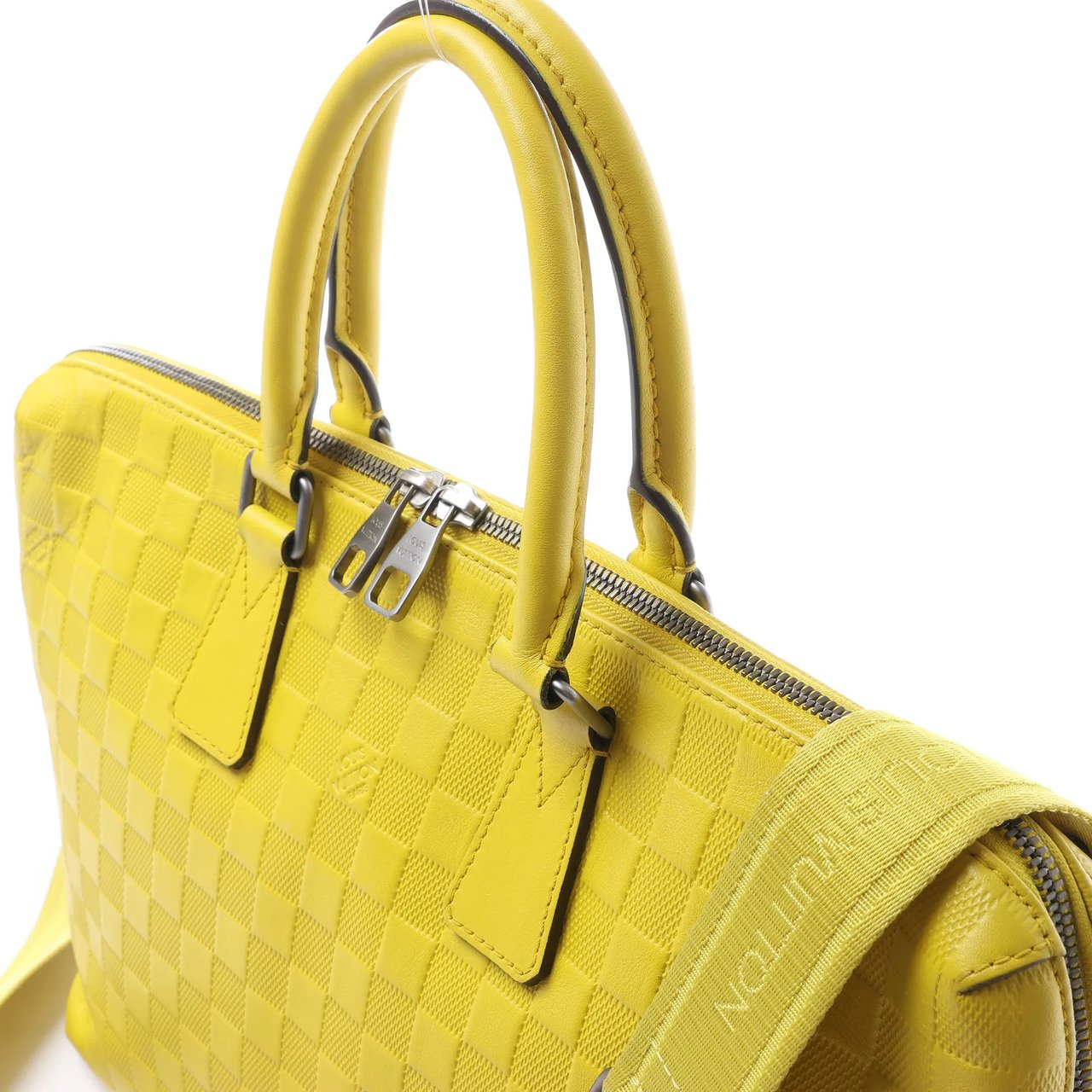 Louis Vuitton Porte-Documents Jour Damier Infini 2Way Handbag in Yellow N41391 Geel