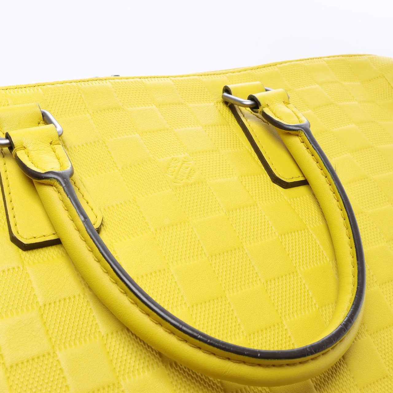 Louis Vuitton Porte-Documents Jour Damier Infini 2Way Handbag in Yellow N41391 Geel