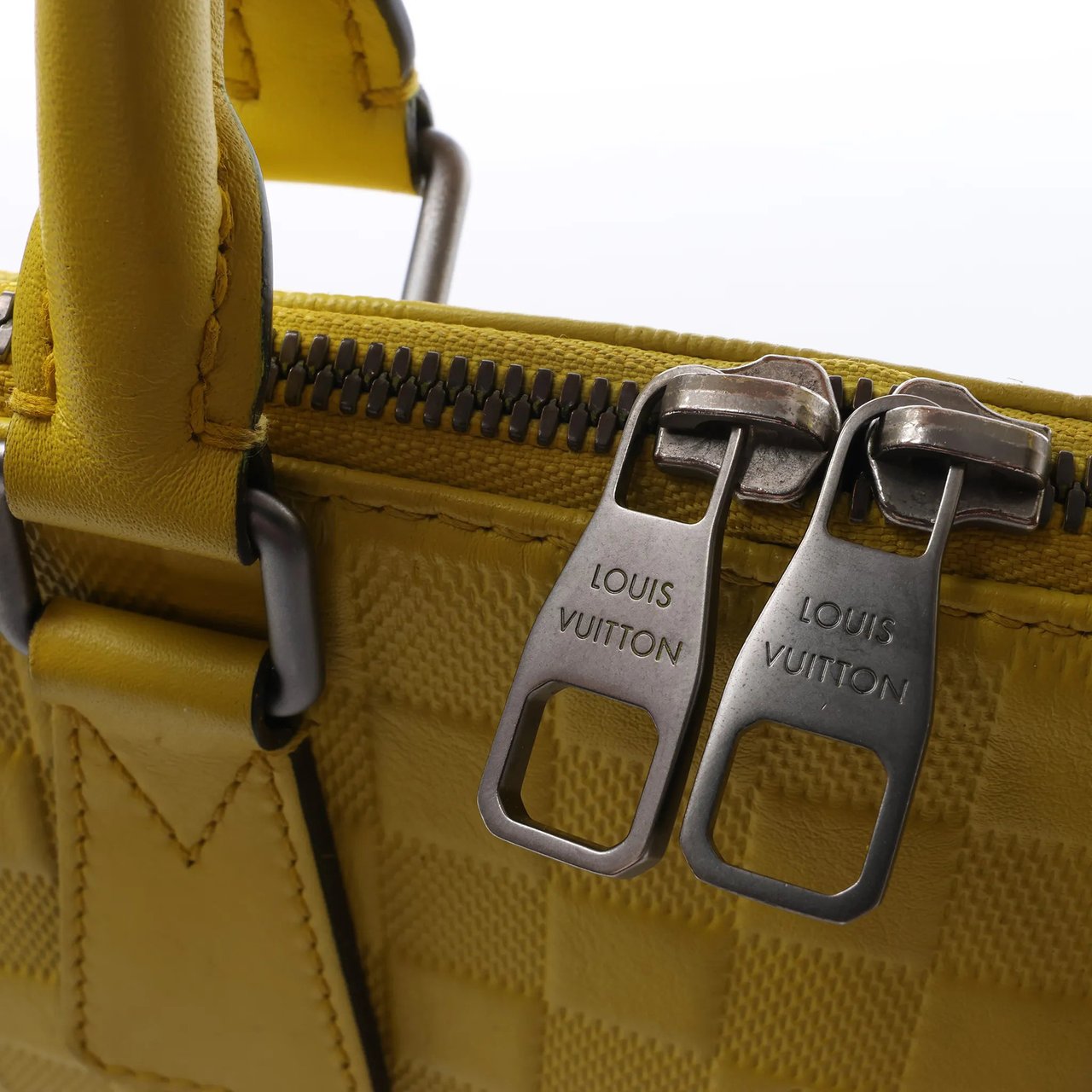 Louis Vuitton Porte-Documents Jour Damier Infini 2Way Handbag in Yellow N41391 Geel