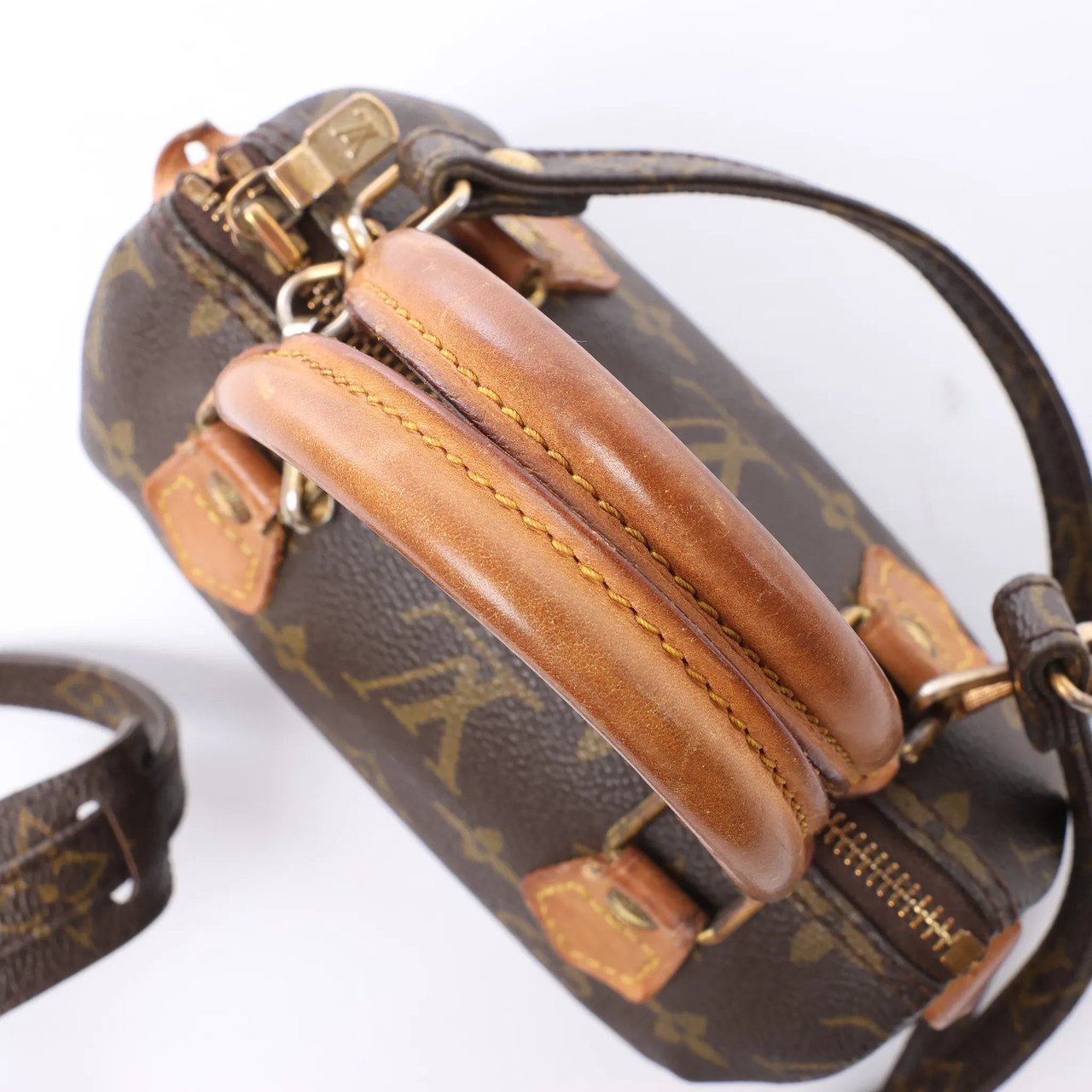 Louis Vuitton Speedy Nano Monogram 2Way Handbag in Brown M41534 Bruin
