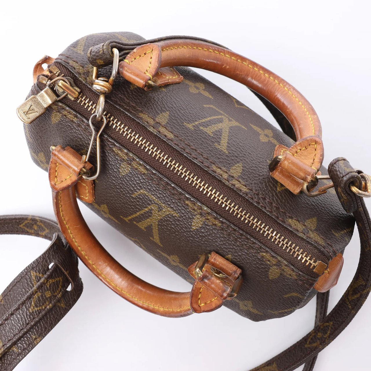 Louis Vuitton Speedy Nano Monogram 2Way Handbag in Brown M41534 Bruin
