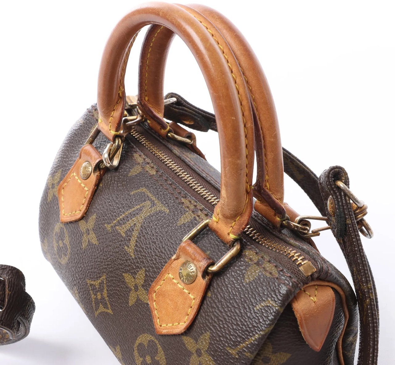 Louis Vuitton Speedy Nano Monogram 2Way Handbag in Brown M41534 Bruin