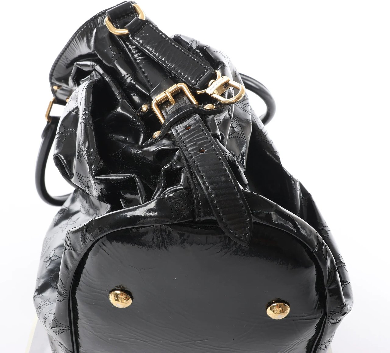 Louis Vuitton Surya XL Monogram Mahina Patent Leather Shoulder Bag in Black M95796 Zwart