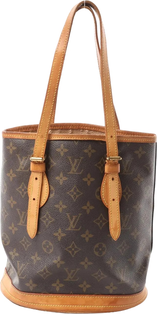 Louis Vuitton Bucket PM Monogram Canvas Shoulder Bag in Brown M42238 Bruin
