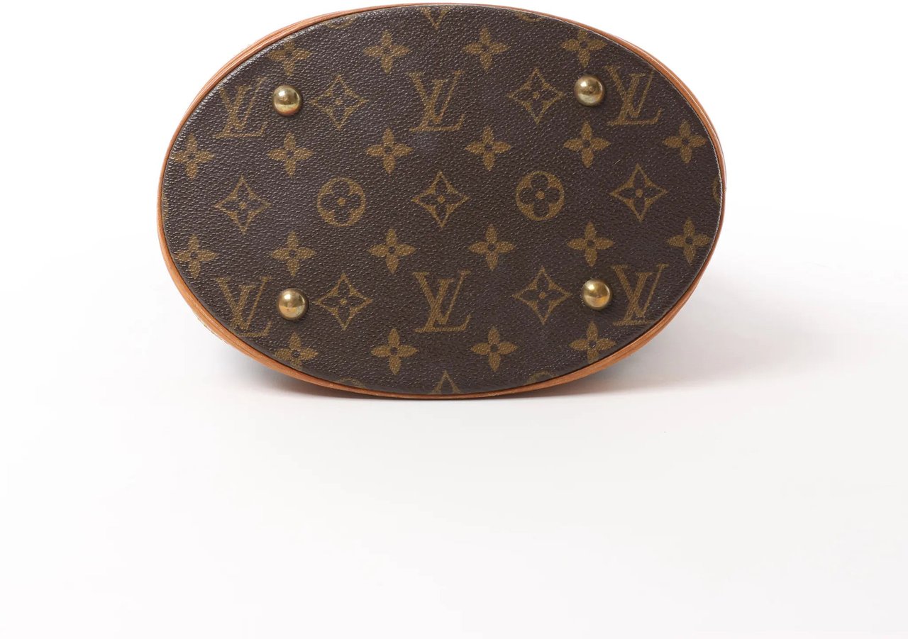 Louis Vuitton Bucket PM Monogram Canvas Shoulder Bag in Brown M42238 Bruin