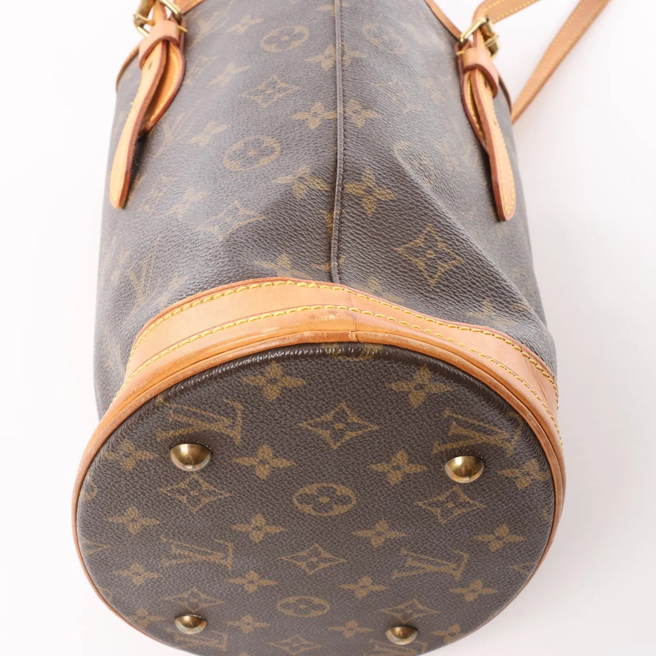 Louis Vuitton Bucket PM Monogram Canvas Shoulder Bag in Brown M42238 Bruin