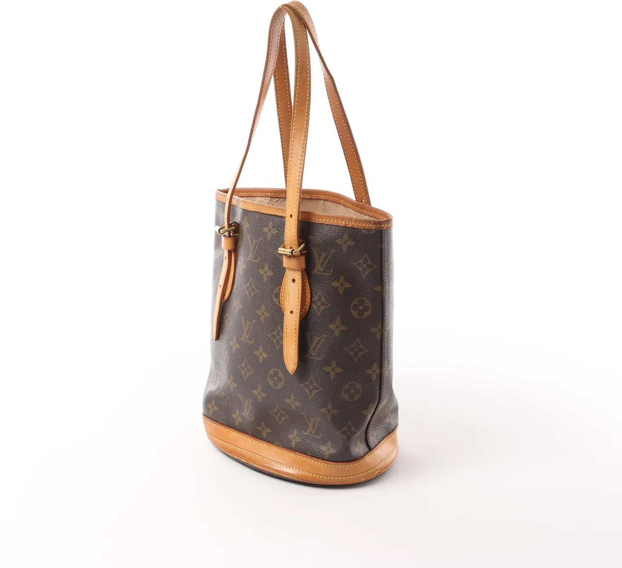 Louis Vuitton Bucket PM Monogram Canvas Shoulder Bag in Brown M42238 Bruin