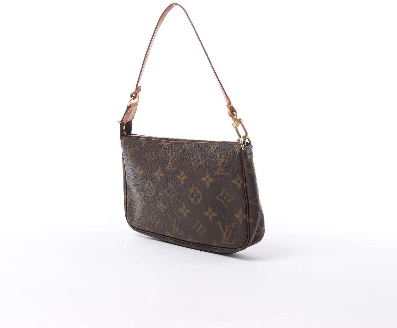 Louis Vuitton Pochette Accessoir Monogram Canvas Handbag in Brown M51980 Bruin