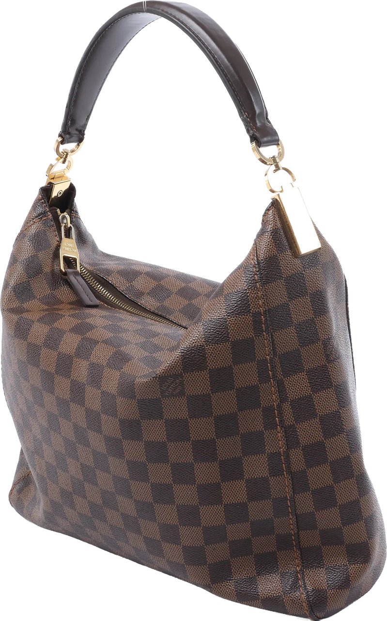 Louis Vuitton Portobello PM Damier Ebene Shoulder Bag in Brown N41184 Bruin
