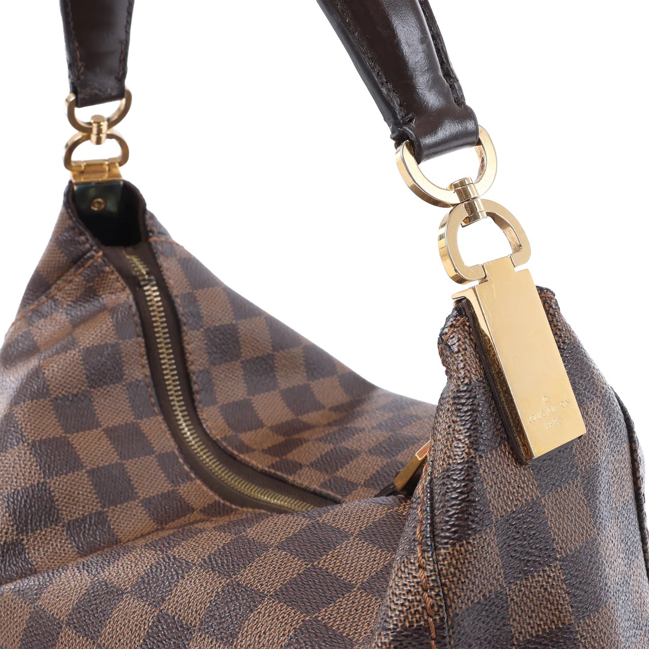 Louis Vuitton Portobello PM Damier Ebene Shoulder Bag in Brown N41184 Bruin