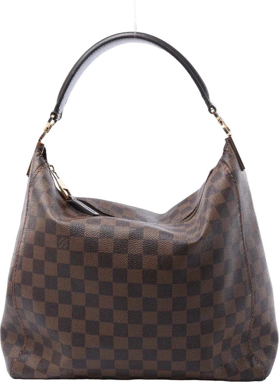 Louis Vuitton Portobello PM Damier Ebene Shoulder Bag in Brown N41184 Bruin