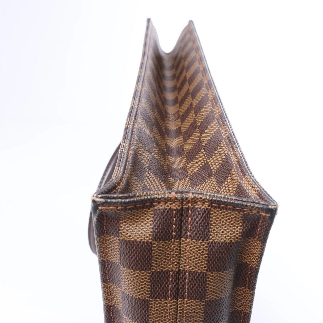 Louis Vuitton Sac Plat Damier Ebene Handbag in Brown N51140 Bruin