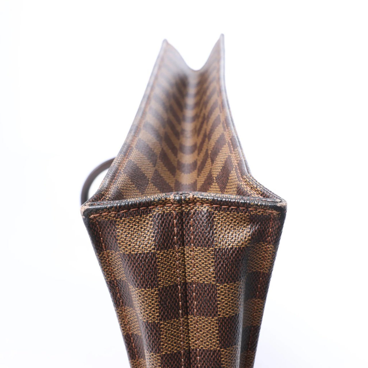 Louis Vuitton Sac Plat Damier Ebene Handbag in Brown N51140 Bruin