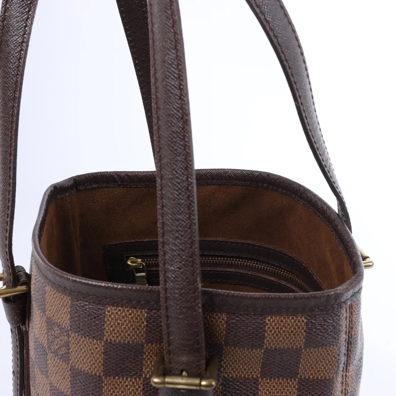 Louis Vuitton Malle Damier Ebene Shoulder Bag in Brown Bruin