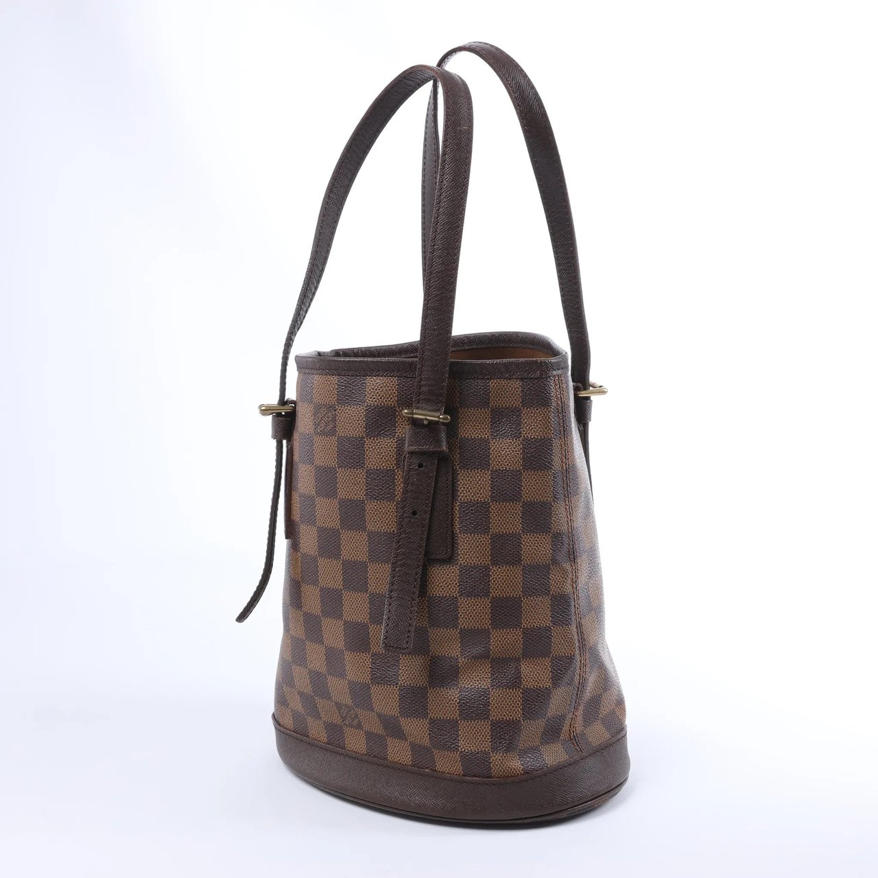 Louis Vuitton Malle Damier Ebene Shoulder Bag in Brown Bruin