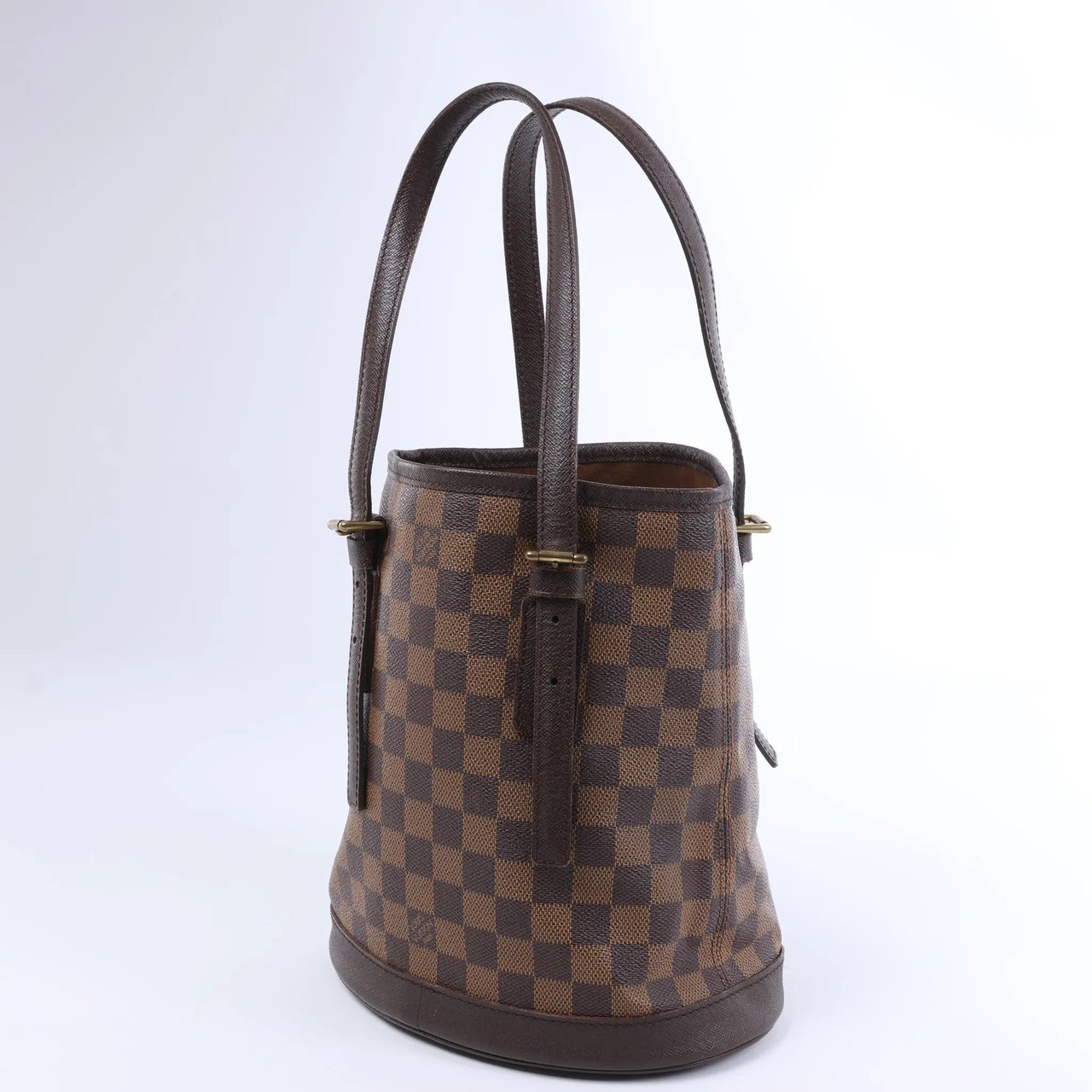 Louis Vuitton Malle Damier Ebene Shoulder Bag in Brown Bruin
