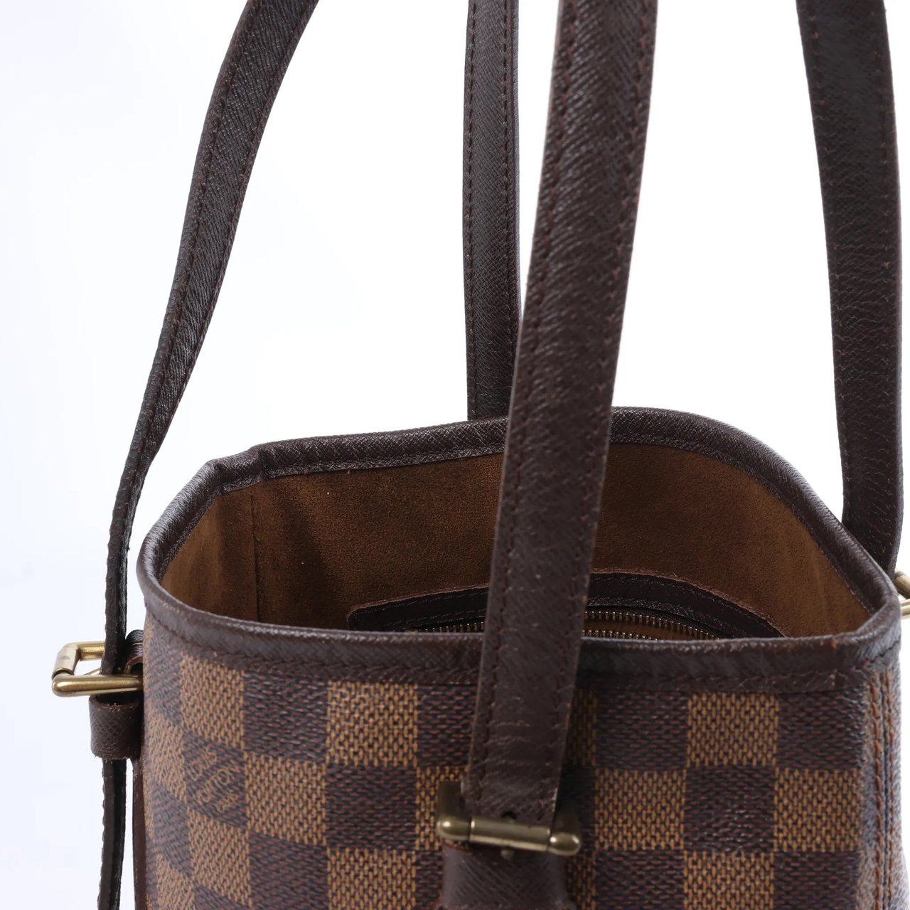 Louis Vuitton Malle Damier Ebene Shoulder Bag in Brown Bruin