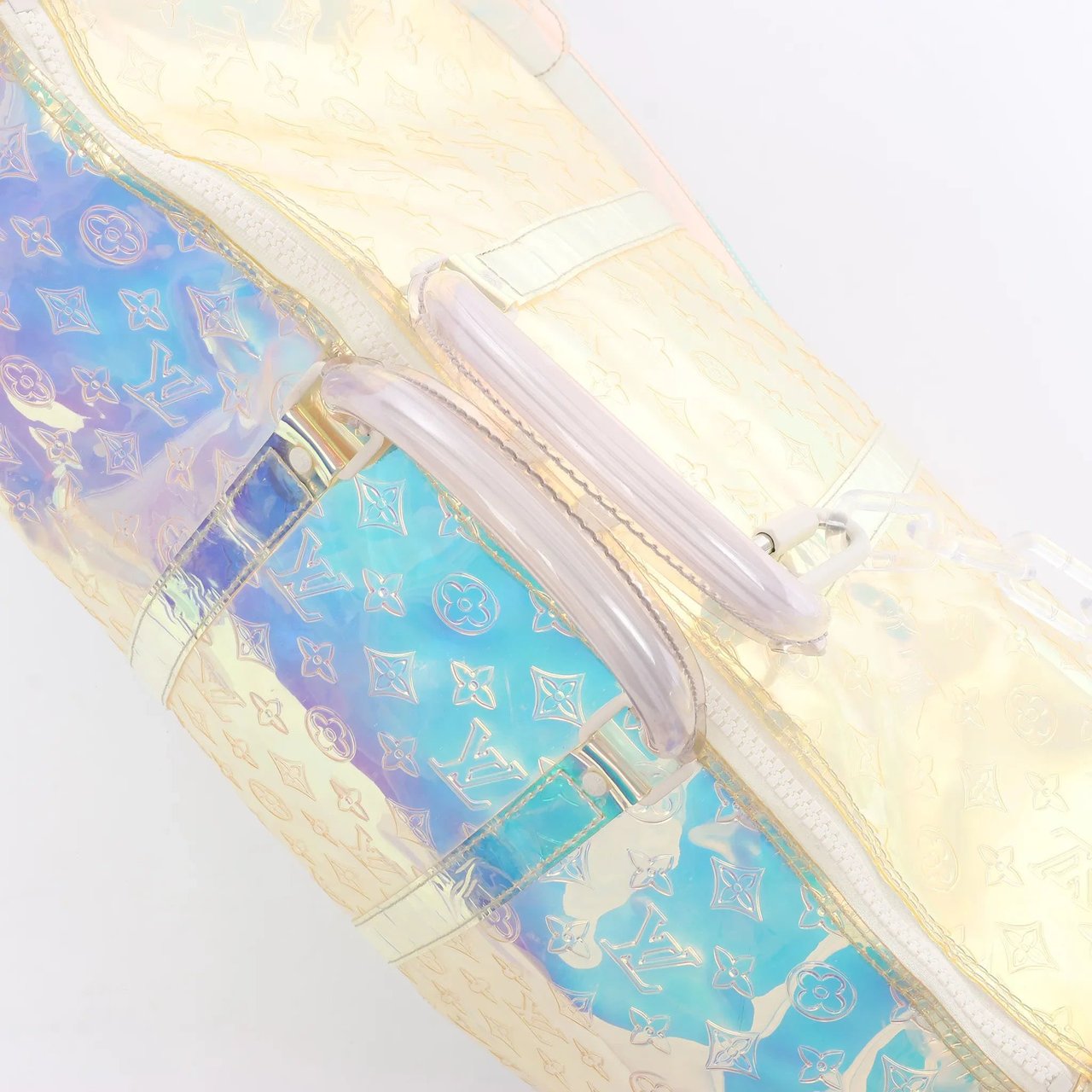 Louis Vuitton Keepall Bandoulière 50 Monogram Prism Travel Bag in Multicolor M53271 Divers
