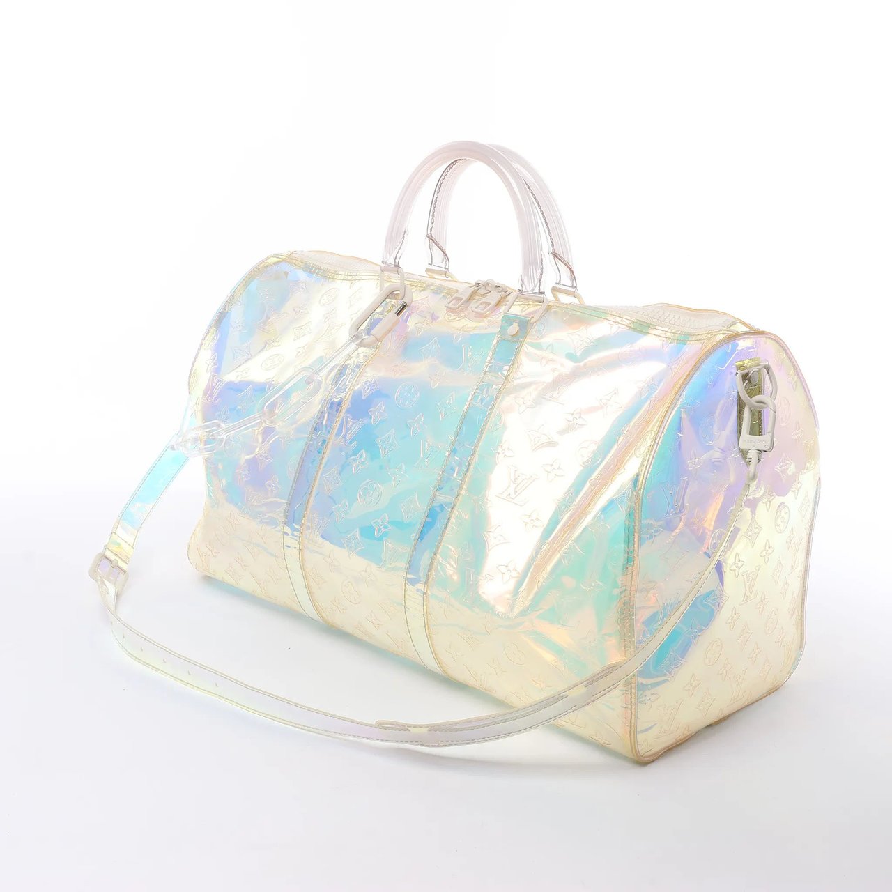 Louis Vuitton Keepall Bandoulière 50 Monogram Prism Travel Bag in Multicolor M53271 Divers