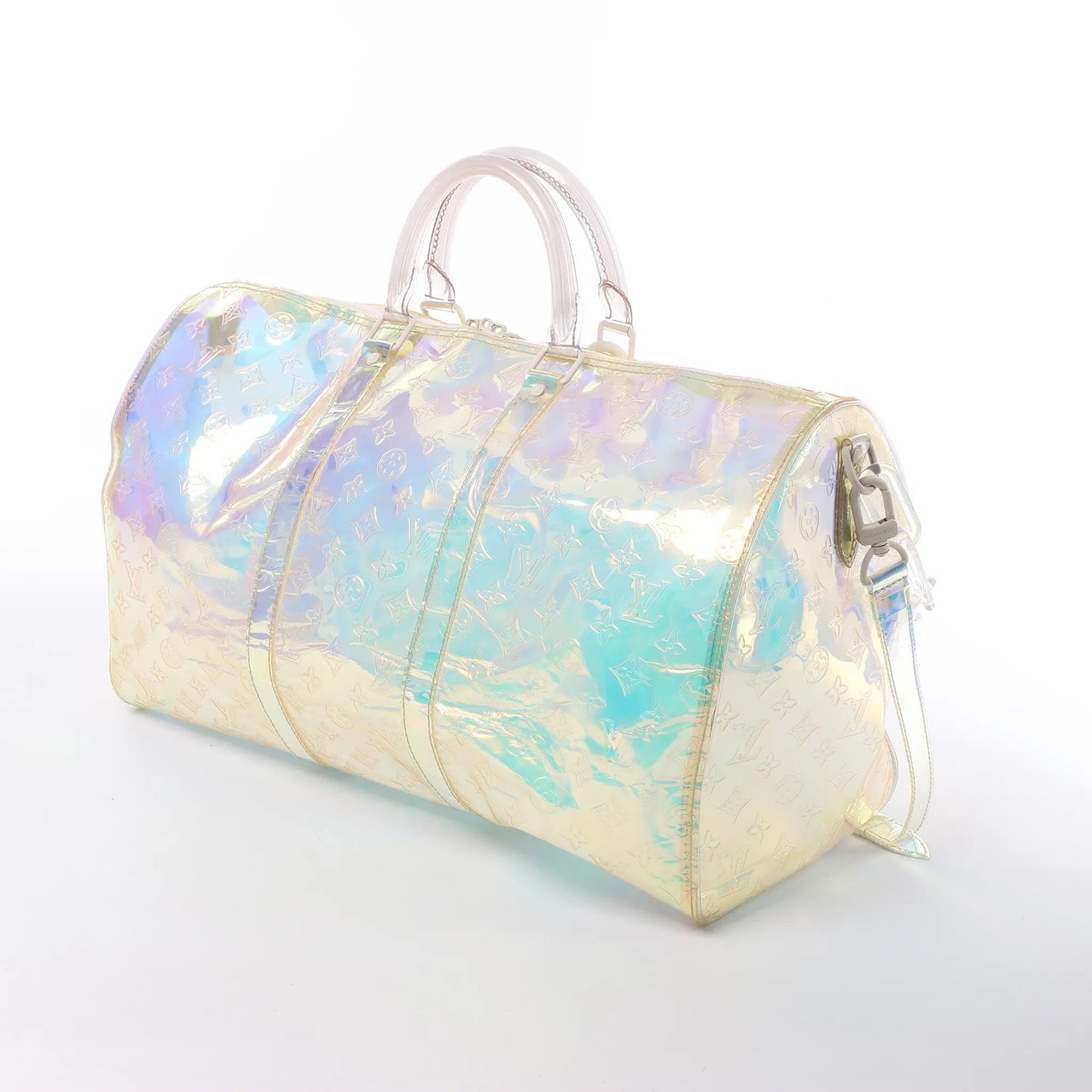 Louis Vuitton Keepall Bandoulière 50 Monogram Prism Travel Bag in Multicolor M53271 Divers