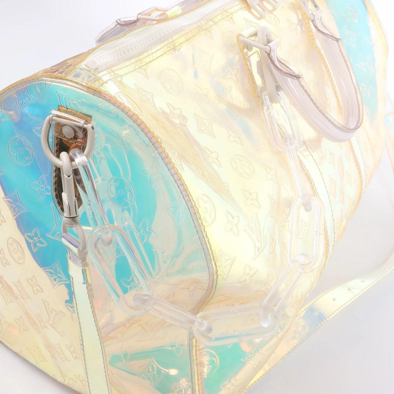 Louis Vuitton Keepall Bandoulière 50 Monogram Prism Travel Bag in Multicolor M53271 Divers