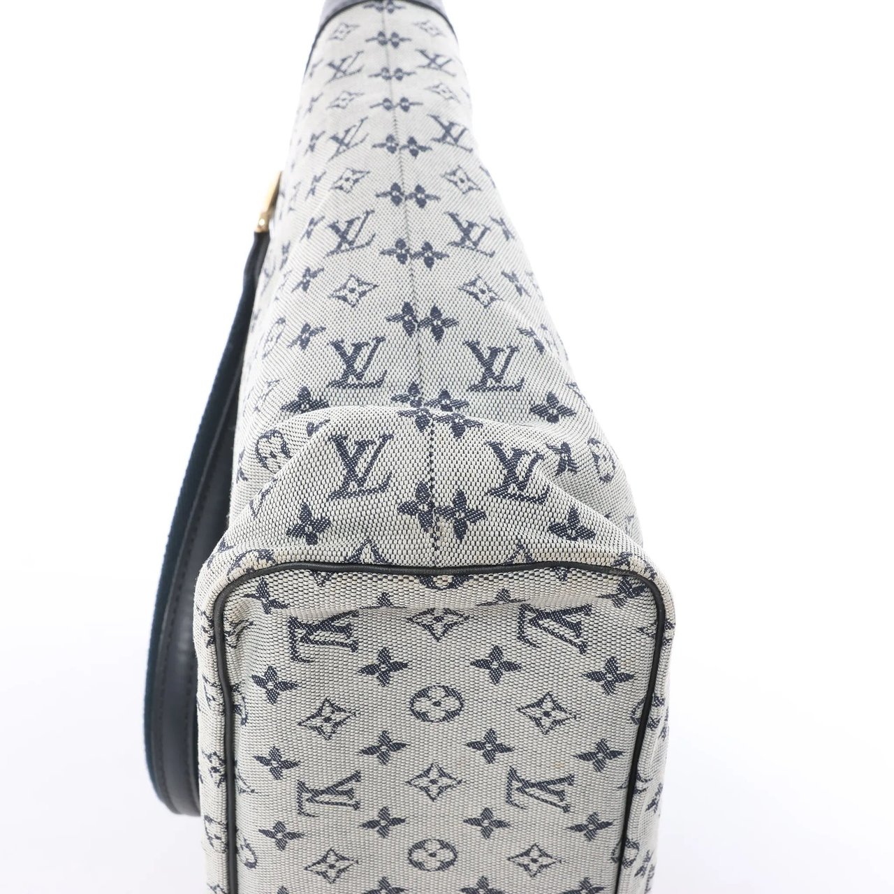 Louis Vuitton Mini Lucille GM Monogram Linen in Gray x Navy Blue M92609 Divers