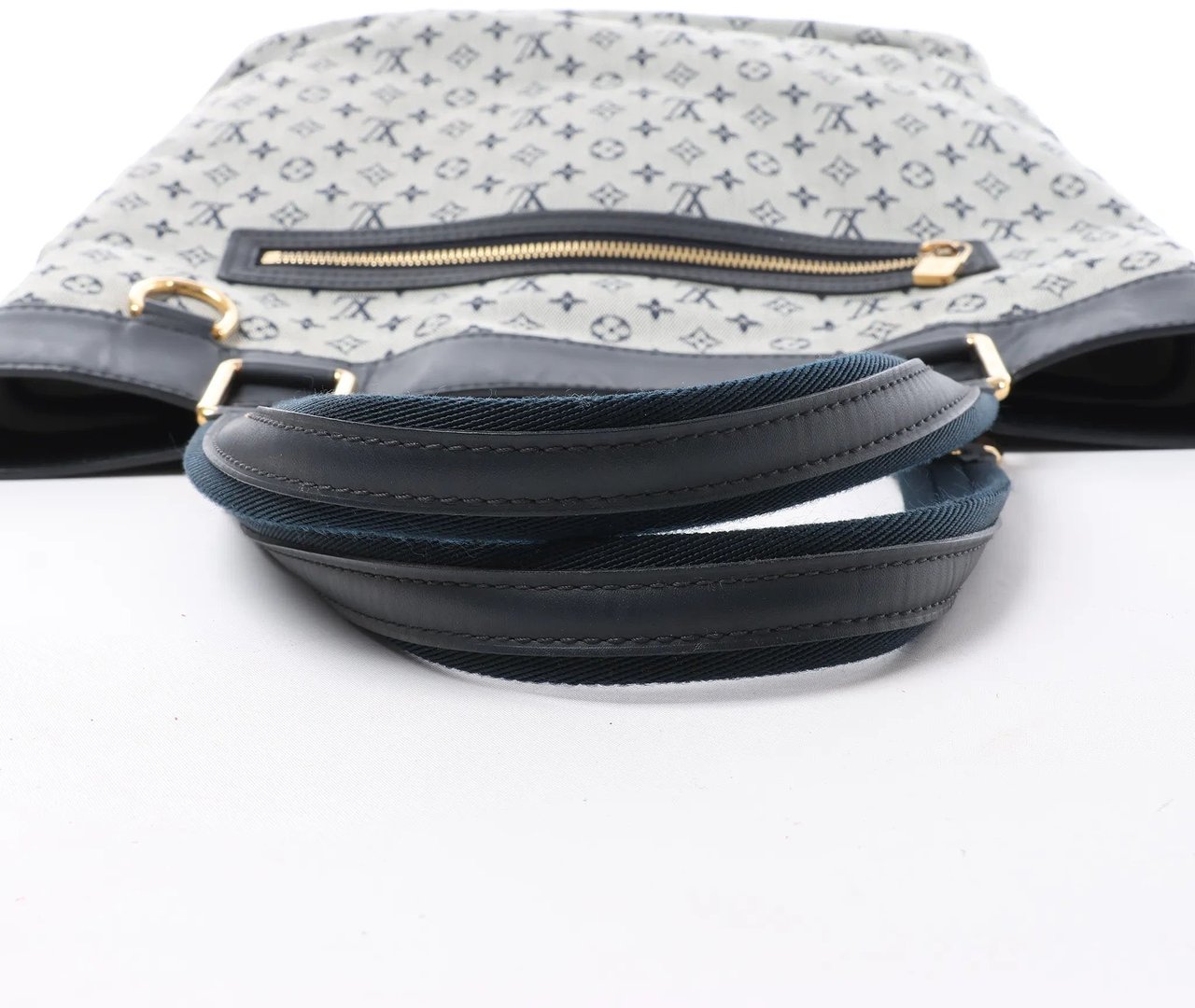 Louis Vuitton Mini Lucille GM Monogram Linen in Gray x Navy Blue M92609 Divers