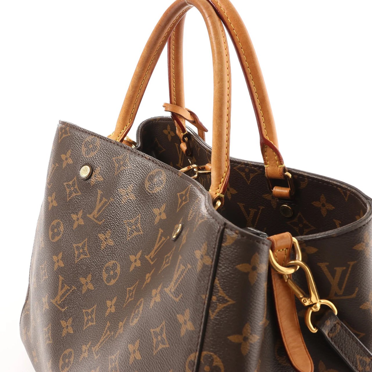 Louis Vuitton Montaigne GM Monogram 2Way Handbag in Brown M41067 Bruin