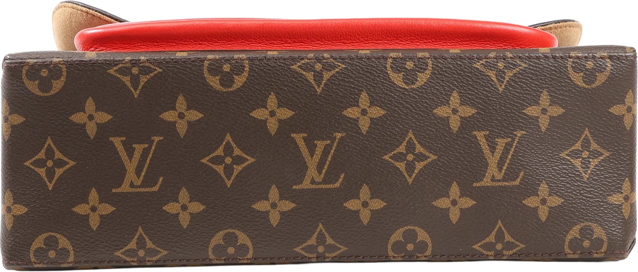 Louis Vuitton Monogram Marignan 2Way Female Handbag in Brown x Red M44286 Divers