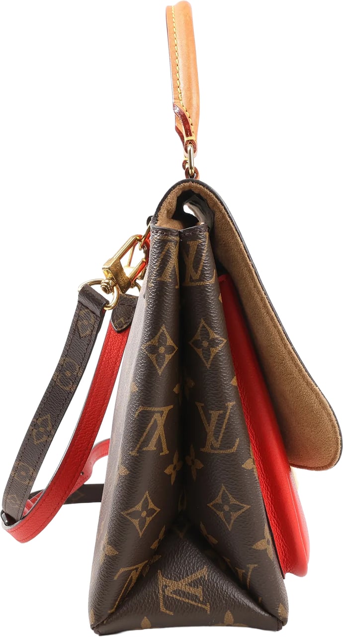Louis Vuitton Monogram Marignan 2Way Female Handbag in Brown x Red M44286 Divers