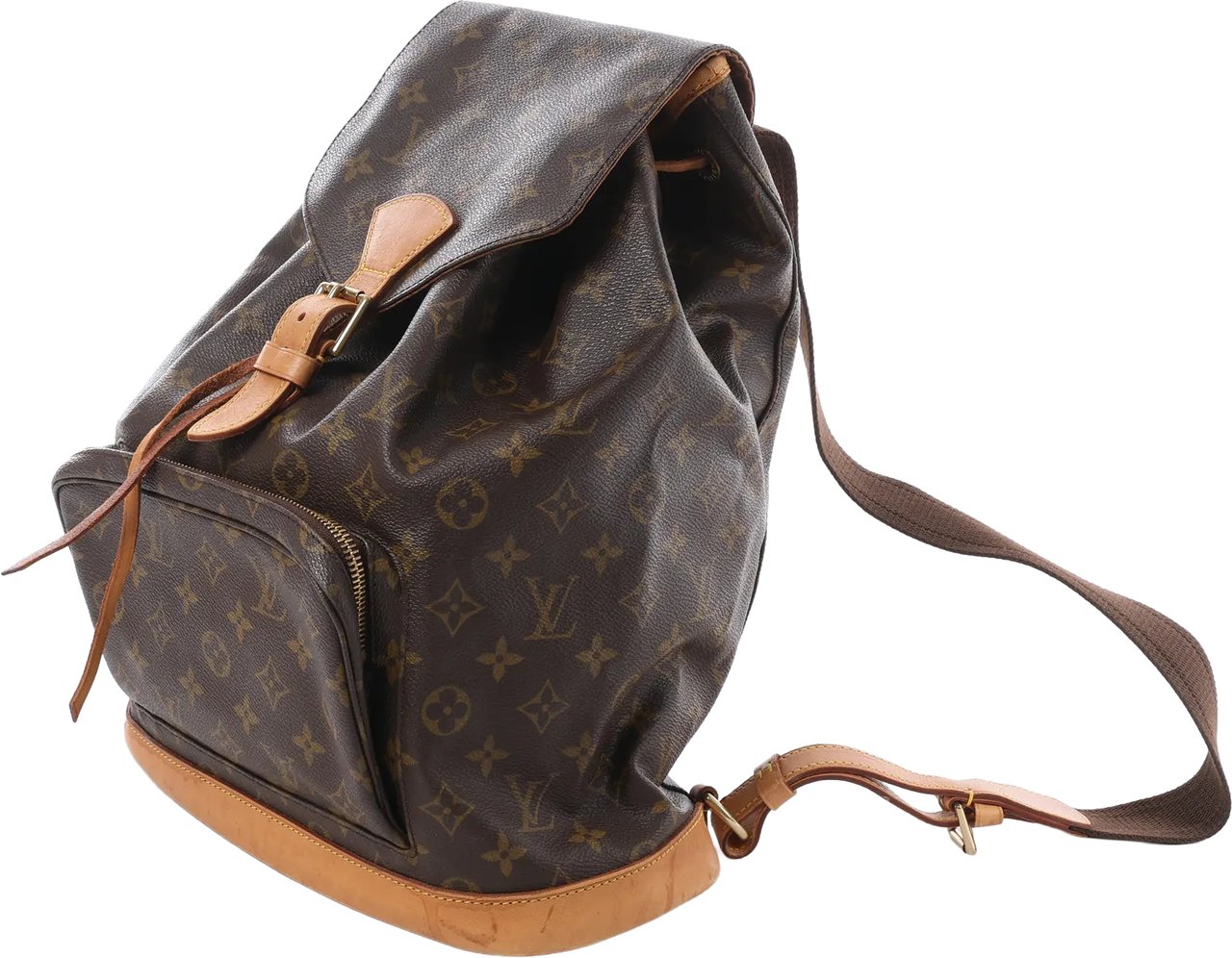 Louis Vuitton Montsouris GM Monogram Canvas Vintage Backpack in Brown M51135 Bruin