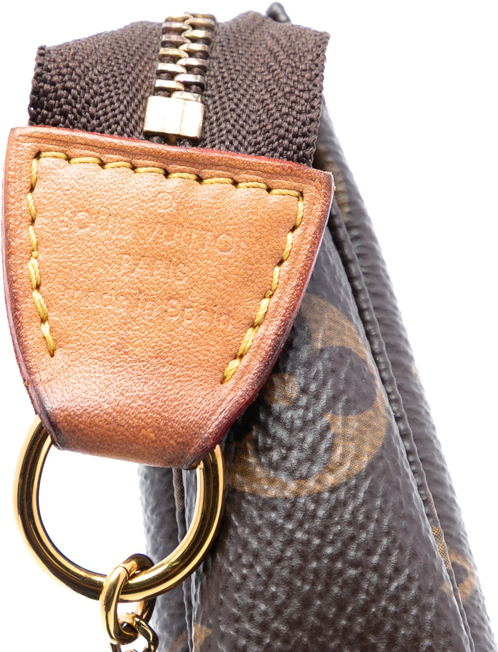 Louis Vuitton Monogram Mini Pochette Accessoires Bruin