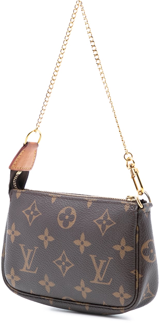 Louis Vuitton Monogram Mini Pochette Accessoires Bruin